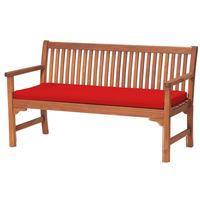 gardenfurnitureworld essentials 3 seater bench cushion seat pad in red