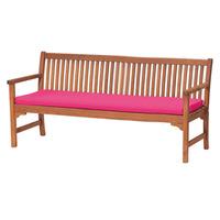 GardenFurnitureWorld Essentials 4 Seater Bench Cushion Seat Pad in Pink