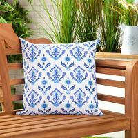 GardenFurnitureWorld Essentials 18 Inch Printed Scatter Cushion - Marina Blue