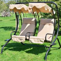 Garden 2 Seater Swinging Hammock Seat With Tray