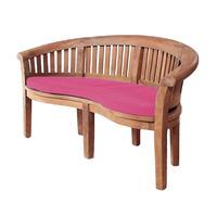 gardenfurnitureworld essentials banana bench cushion seat pad in pink