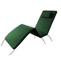 gardenfurnitureworld essentials adjustable sun lounger pad in green