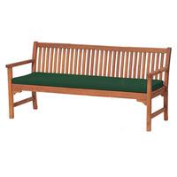 GardenFurnitureWorld Essentials 4 Seater Bench Cushion Seat Pad in Green