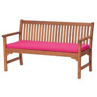 gardenfurnitureworld essentials 3 seater bench cushion seat pad in pin ...