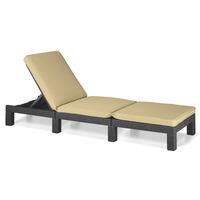 GardenFurnitureWorld Essentials Replacement Lounger Pad for Keter and Daytona Lounger in Stone