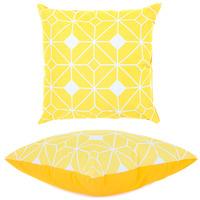 GardenFurnitureWorld Essentials 18 Inch Printed Scatter Cushion - Tangiers Yellow