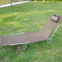 Garden Lounger Recliner in Brown