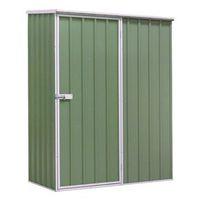 GALVANIZED STEEL SHED GREEN 1.5 X 0.8 X 1.9MTR