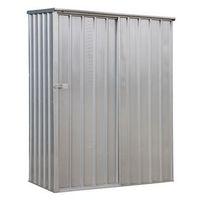 GALVANIZED STEEL SHED 1.5 X 0.8 X 1.9MTR SLIDING DOOR