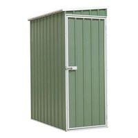 GALVANIZED STEEL SHED GREEN 1.5 X 0.8 X 1.9MTR