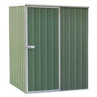 GALVANIZED STEEL SHED GREEN 1.5 X 1.5 X 1.9MTR