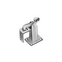 Gate latch lock, 65 x 50 mm, for mounting on the floor
