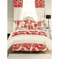 Gaveno Cavailia \'Royal Armask\' Cream / Red Double Duvet Cover and 2 Pillowcase Set - Great Value