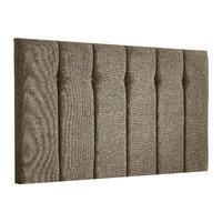 Galloway Wallace Twill Headboard Chocolate Small Double