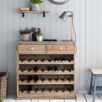 GARDEN TRADING CHEDWORTH WOODEN WINE RACK & SIDEBOARD