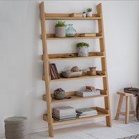 garden trading hambledon wide oak ladder shelf