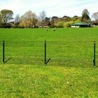 garden border 2d fence panel with post 656mm wire 83cm 10m