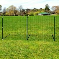 Garden Border 2D Fence Panel with Post 6/5/6mm Wire 143cm 10m