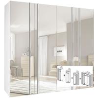 gautier odea wardrobe with mirror door w 240cm 2 x 90cm 1 x 60cm