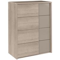 Gami Quadra Grey Hazelnut Chest of Drawer - 4 Drawer