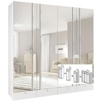 gautier odea wardrobe with mirror door and drawer w 240cm 2 x 90cm 1 x ...