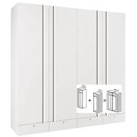 gautier odea white wardrobe with drawer w 180cm 2 x 90cm