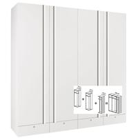 Gautier Odea White Wardrobe with Drawer - W 180cm (3 x 60cm)