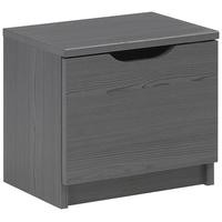 Gami Brooklyn Sunset Pine and Black Bedside Cabinet