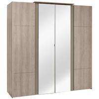 gami quadra grey hazelnut wardrobe 4 door