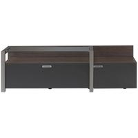 gami chester copper ash tv unit 1 door 1 drawer glass top