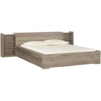 gami brooklyn oak ash and taupe bed with headboard