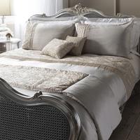 Gallery Direct Lausanne Quilt Cover Set Cream Double