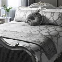 Gallery Direct Jaquard Quilt Cover Set Grey Single