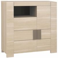 gami atlanta light oak storage unit mid height