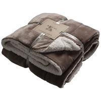 gallery direct sherpa throw taupe