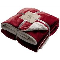 Gallery Direct Sherpa Throw Red