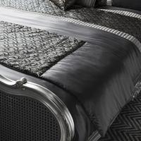 Gallery Direct Deco Bed Runner Charcoal