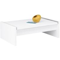 gautier preface white lacquered coffee table with sliding tray