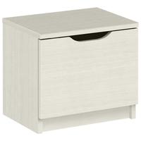 Gami Brooklyn Whitewashed Cherry and White Bedside Cabinet