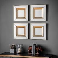 gallery direct phantom metallic mirror square set of 4