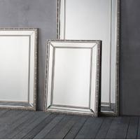 Gallery Direct Marlebone Pewter Mirror - H 99cm