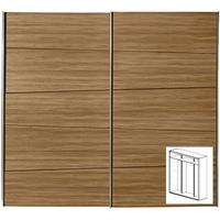 Gautier Odea Brown Walnut Sliding Wardrobe - W 210cm