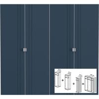 gautier odea coral blue textile door wardrobe w 180cm 3 x 60cm