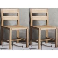 gallery direct kielder oak dining chair pair
