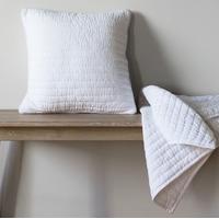 gallery direct linear quilted cushion white