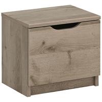 Gami Brooklyn Oak Ash and Taupe Bedside Cabinet