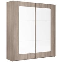 gami quadra grey hazelnut sliding wardrobe 2 door