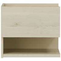 gami siena whitewashed pine bedside cabinet 1 drawer left side