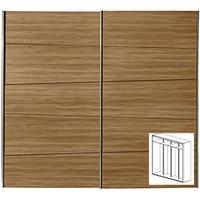 gautier odea brown walnut sliding wardrobe w 240cm