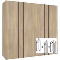 gautier odea smoked oak wardrobe w 120cm